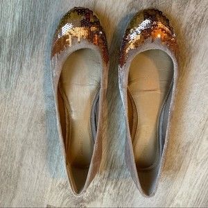 Charles & Keith Sequin Flats, Size 40